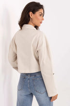 Giubbino corto da donna in cotone -216749