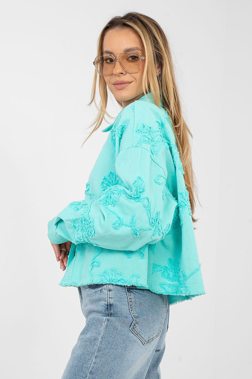 Giubbino in denim di cotone alta qualità - MARINA - 223788