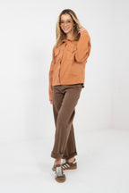 Arancione / Universale Giubbino in denim di cotone