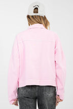Giubbino in denim di cotone elasticizzato - 223815