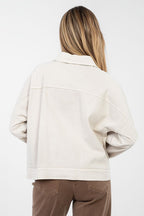 Giubbino in denim di cotone elasticizzato - 223815