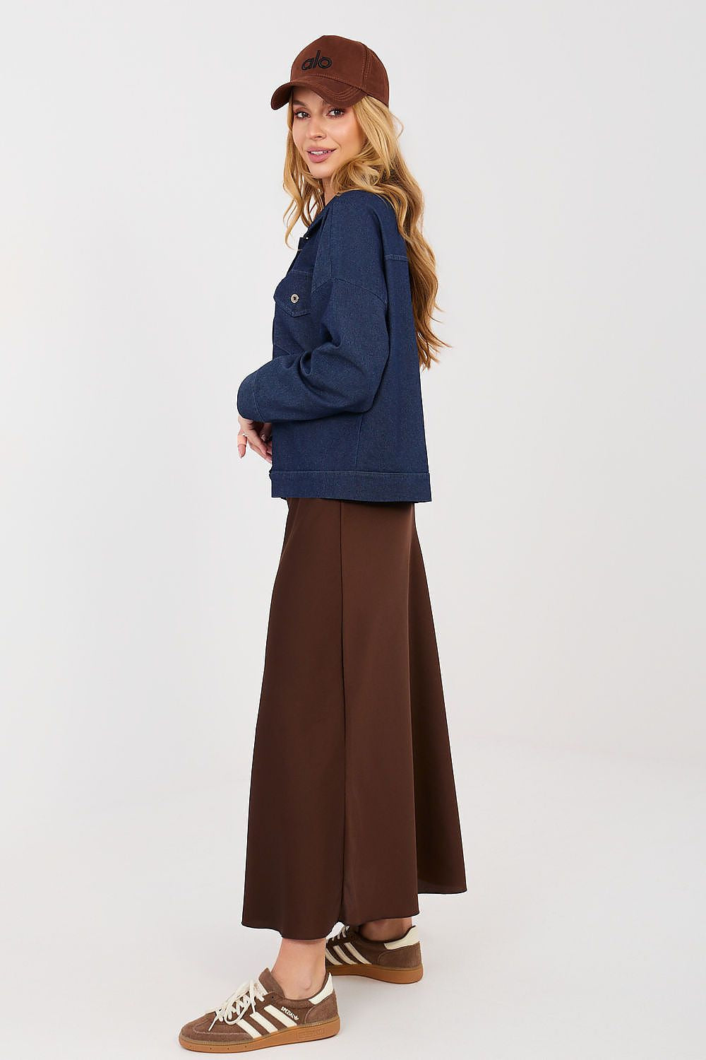 Giubbino in denim di cotone elasticizzato - 223815