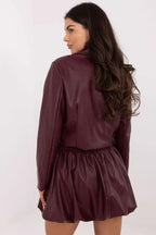 Gonna corta in ecopelle - 221081