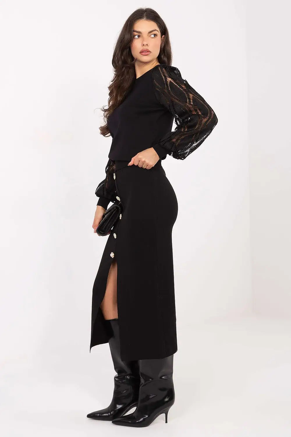 Gonna in maglia viscosa elasticizzata - 221847