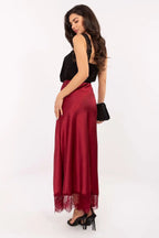 Gonna lunga in raso e pizzo - 220446