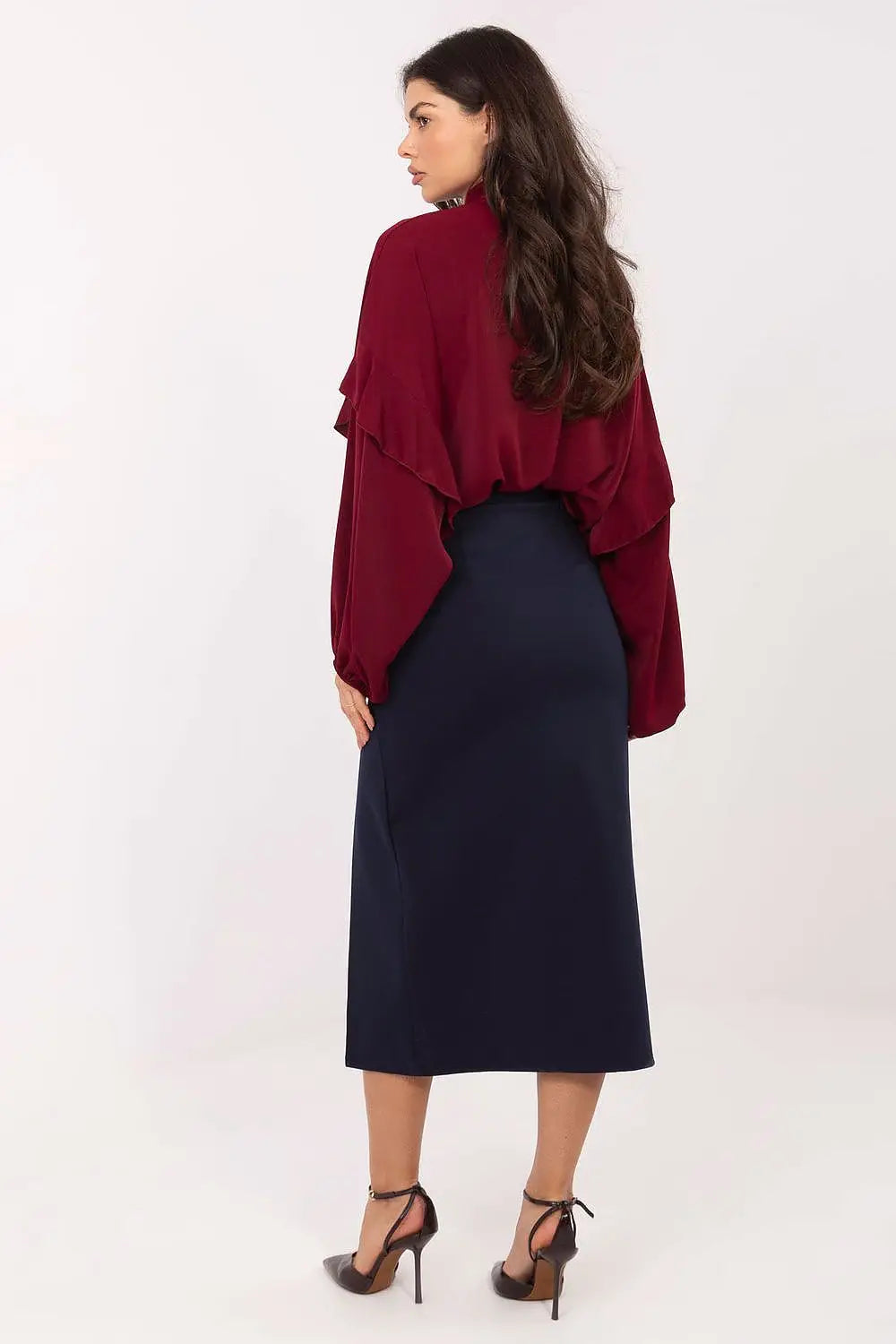 Gonna midi elegante con spacco frontale - 222202