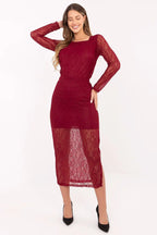 Gonna midi in pizzo traforato - 219891