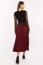 Gonna midi plissettata in viscosa elasticizzata - 219870