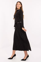 Gonna midi plissettata in viscosa elasticizzata - 219870