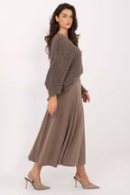 Gonna midi in velluto - 222215