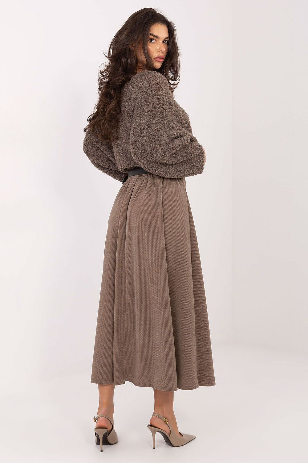 Gonna midi in velluto - 222215