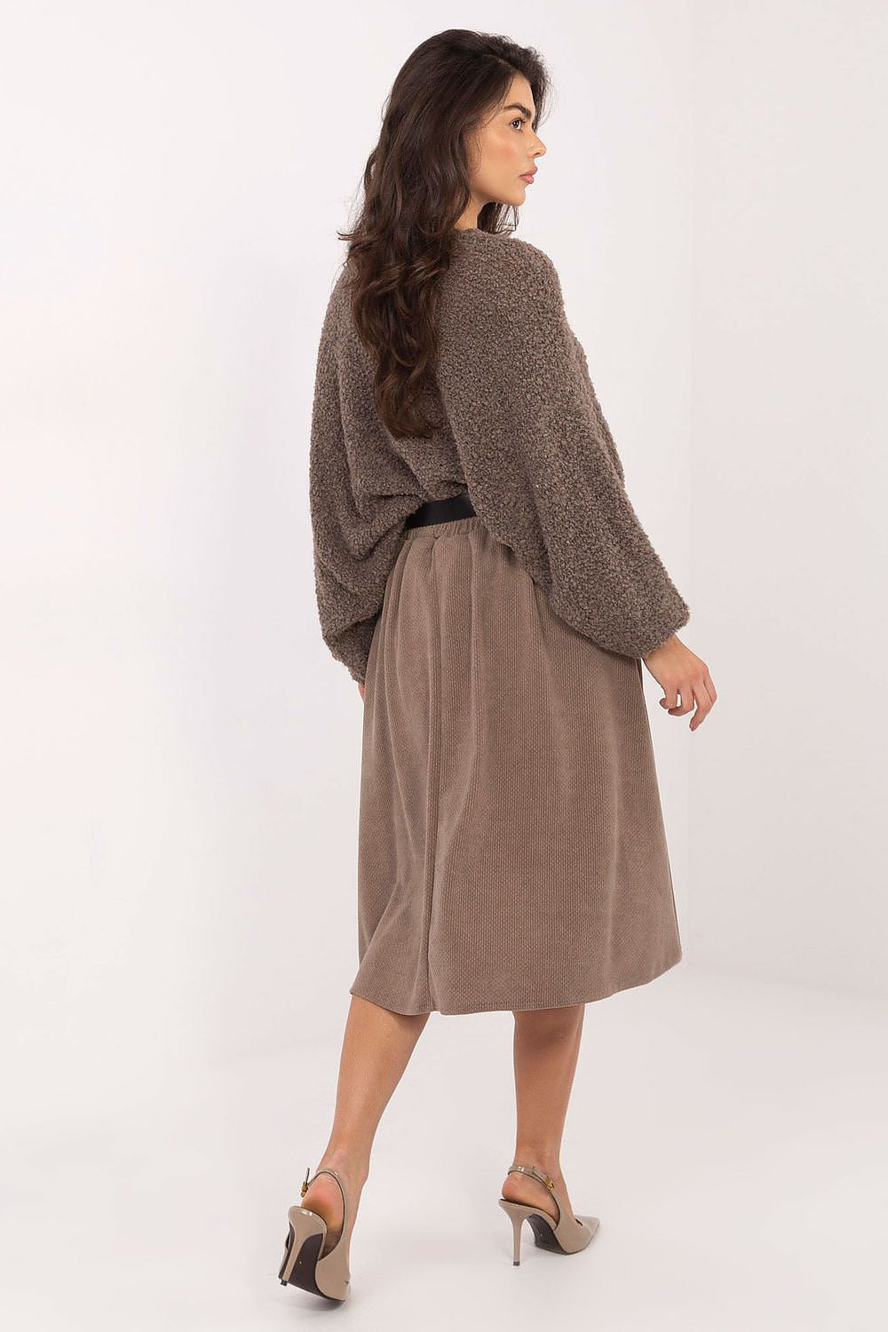 Gonna a ruota in velluto costine - 222220