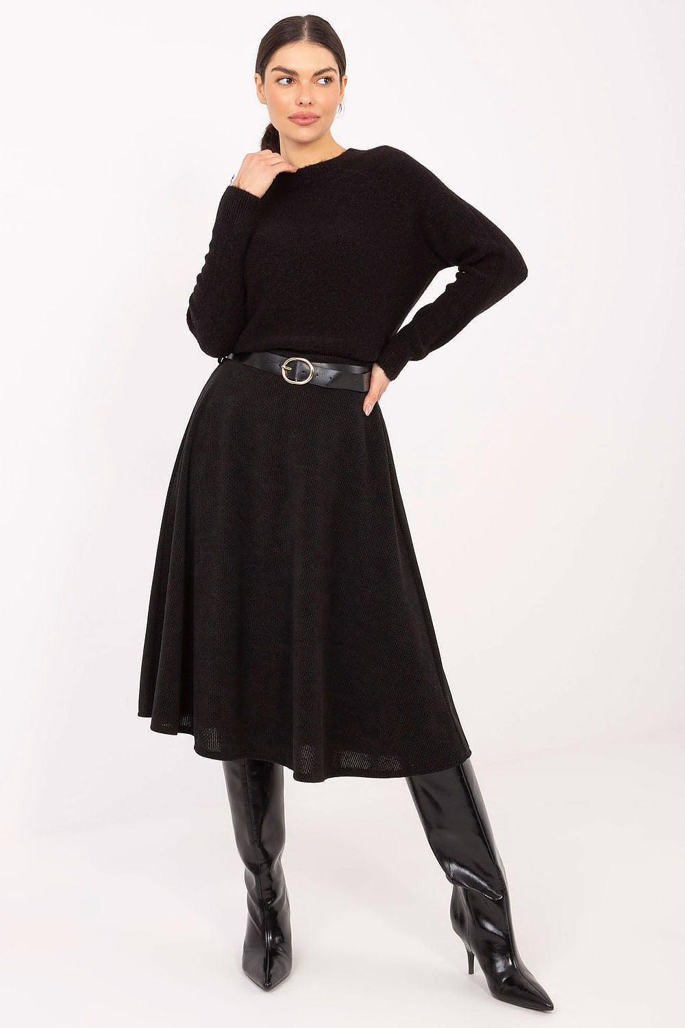 Nero / Universale Gonna a ruota in velluto costine - 222220