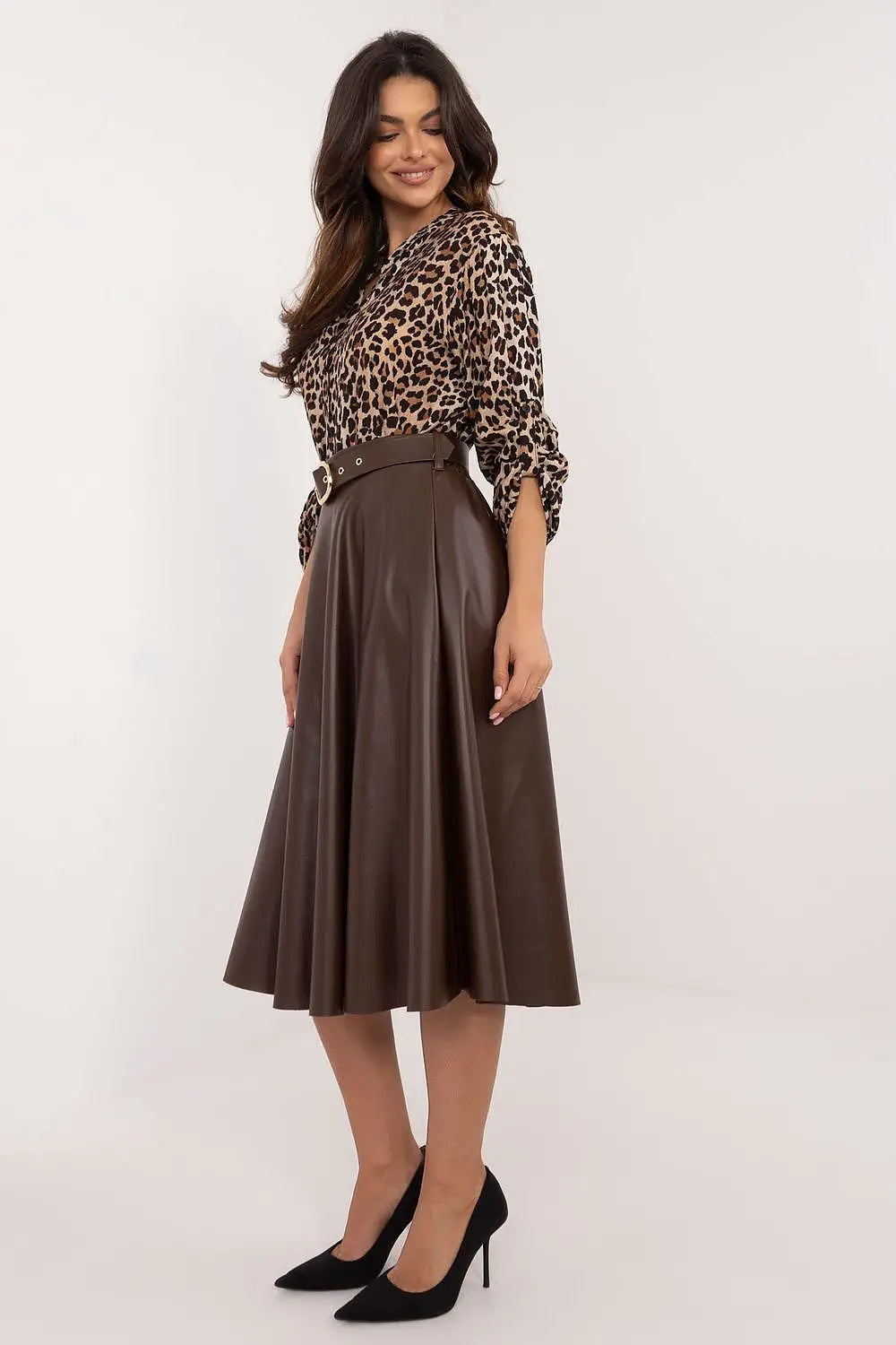 Gonna svasata in ecopelle - 202396