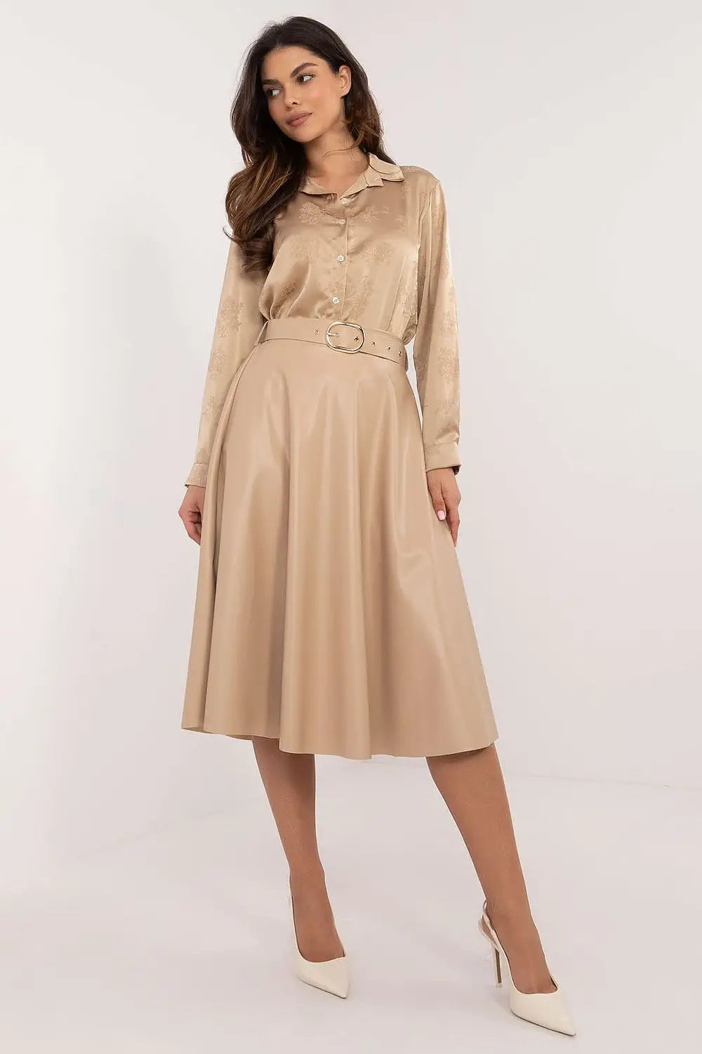 Gonna svasata in ecopelle - 202396