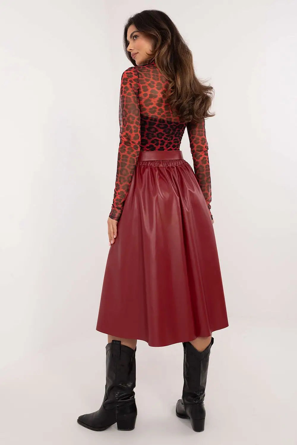 Gonna svasata in ecopelle - 202396