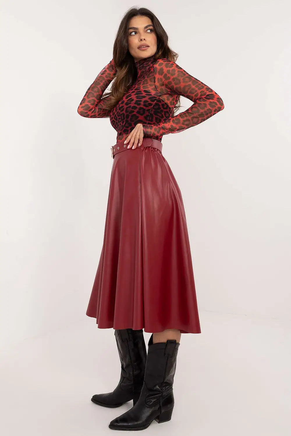 Gonna svasata in ecopelle - 202396