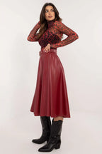 Gonna svasata in ecopelle - 202396