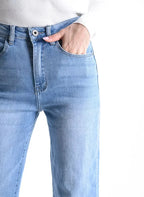 Jeans in Cotone elasticizzato con risvolto - AMY - 301364M