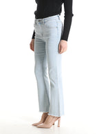 Jeans in Cotone a zampa con tasche frange - 301518M