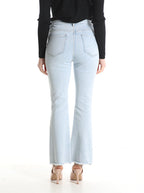 Jeans in Cotone a zampa con tasche frange - 301518M