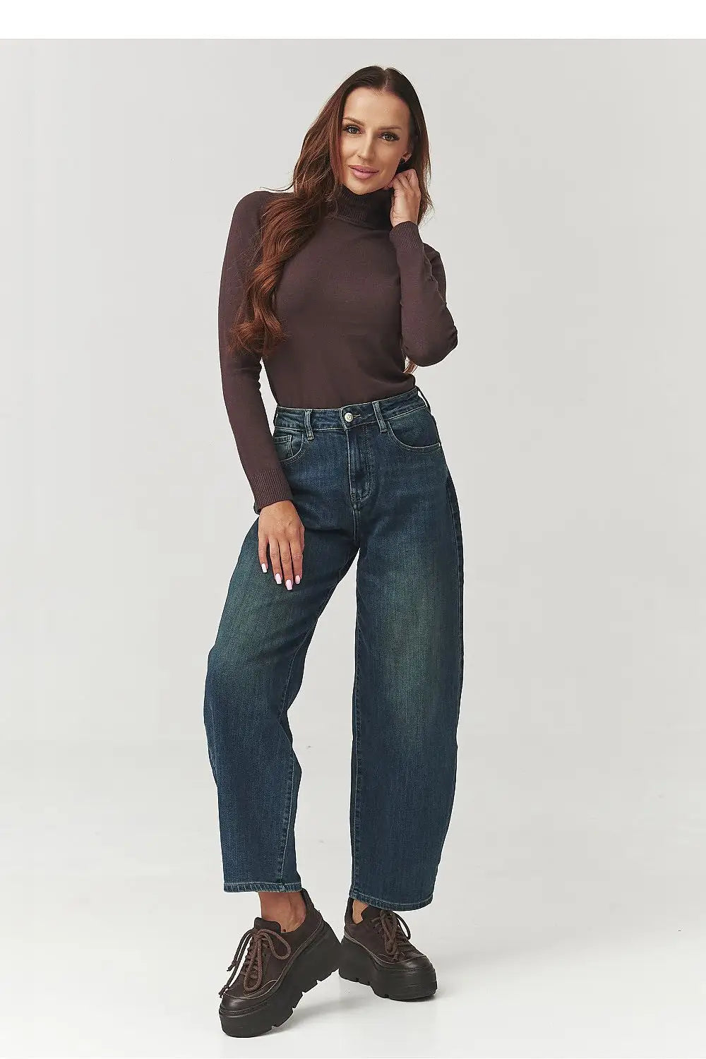 Jeans da donna a vita alta - 219753
