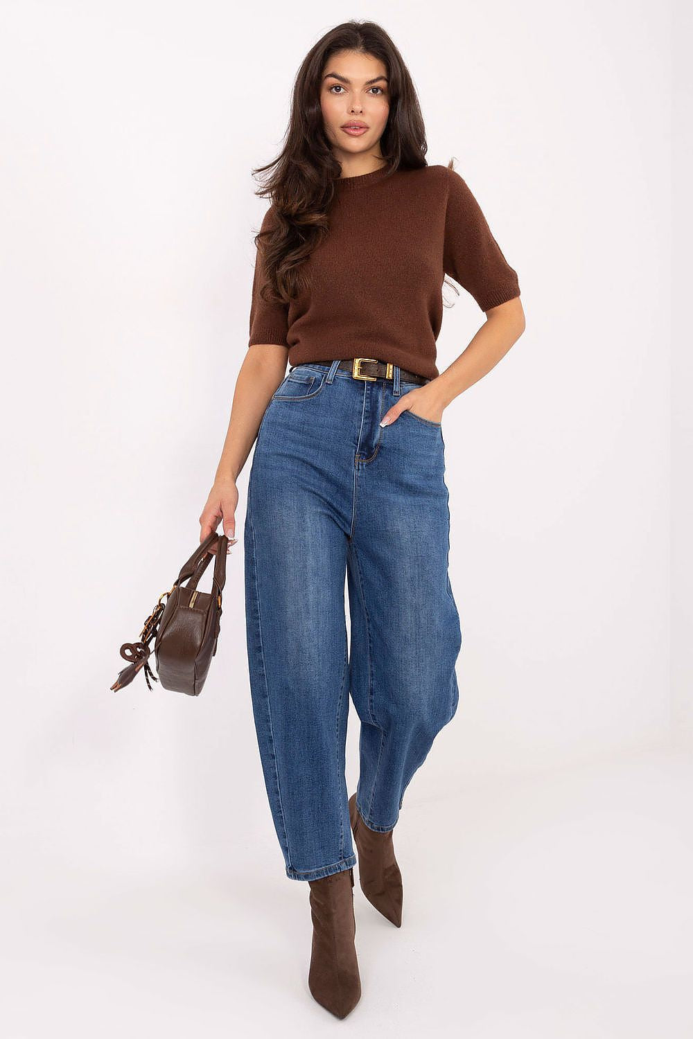 Azzurro / XS Jeans da donna balloon fit - 220628