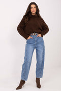Azzurro / XS Jeans donna in balloon fit con vita alta