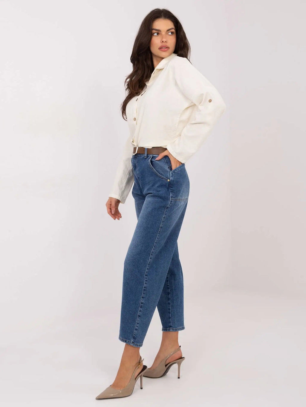 Jeans donna con balloon fit - 221959