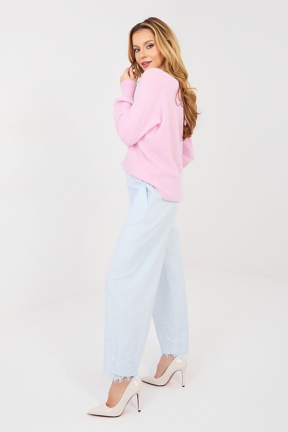 Jeans da donna a gamba larga in cotone - 223939