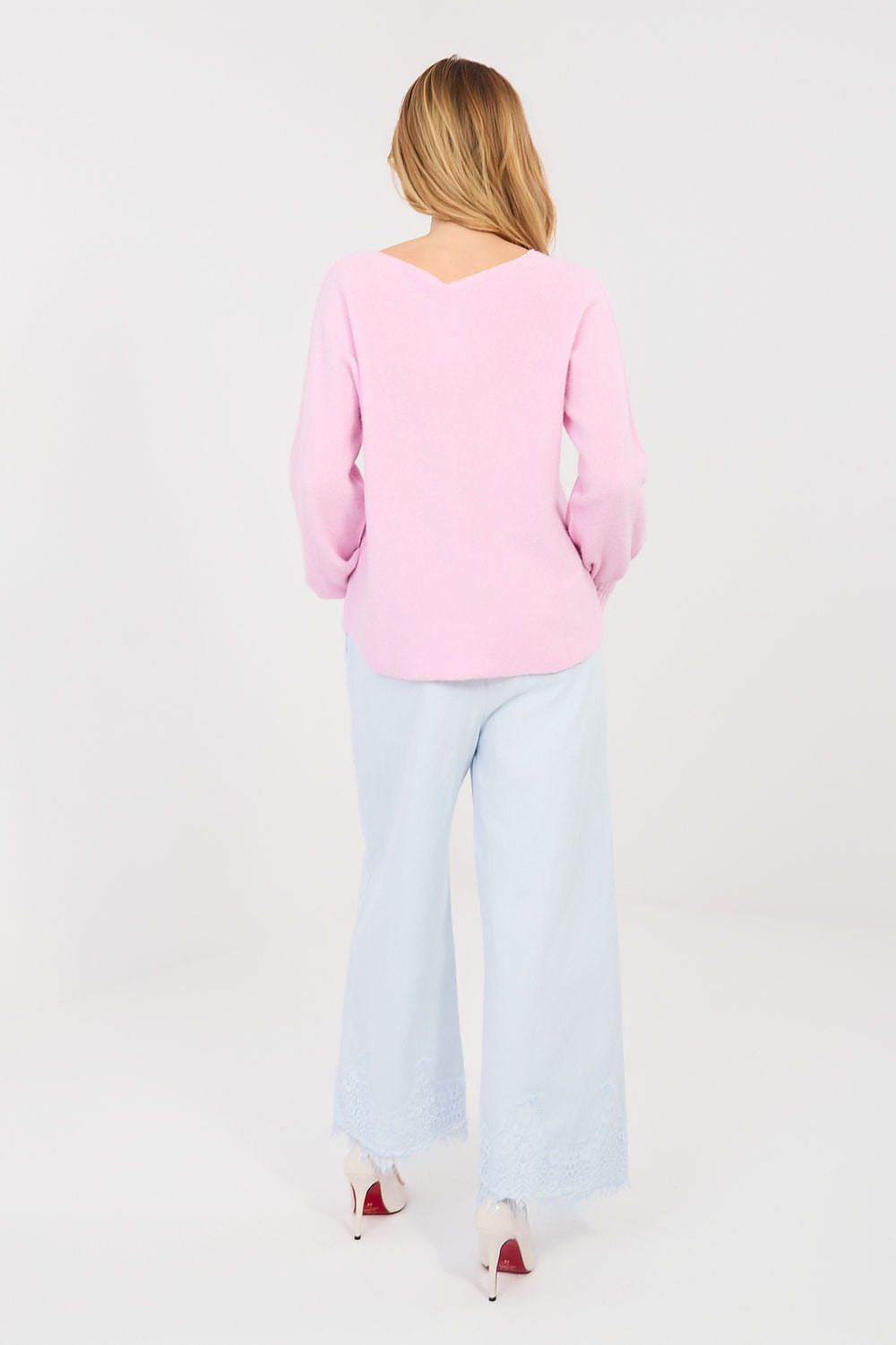 Jeans da donna a gamba larga in cotone - 223939