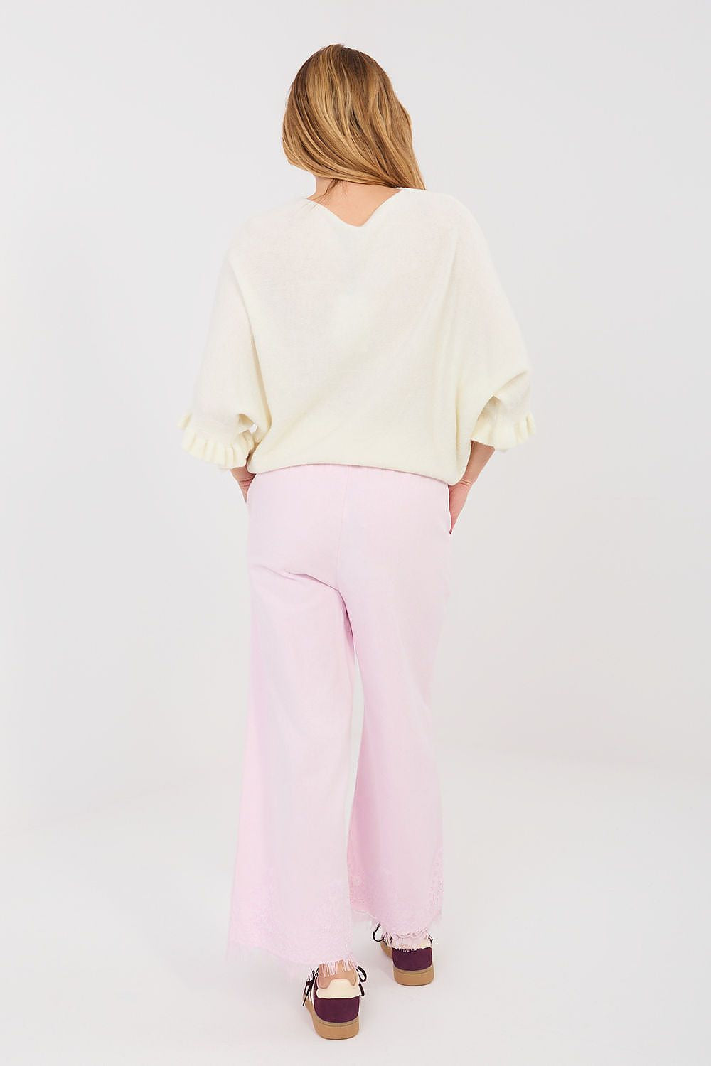 Jeans da donna a gamba larga in cotone - 223939