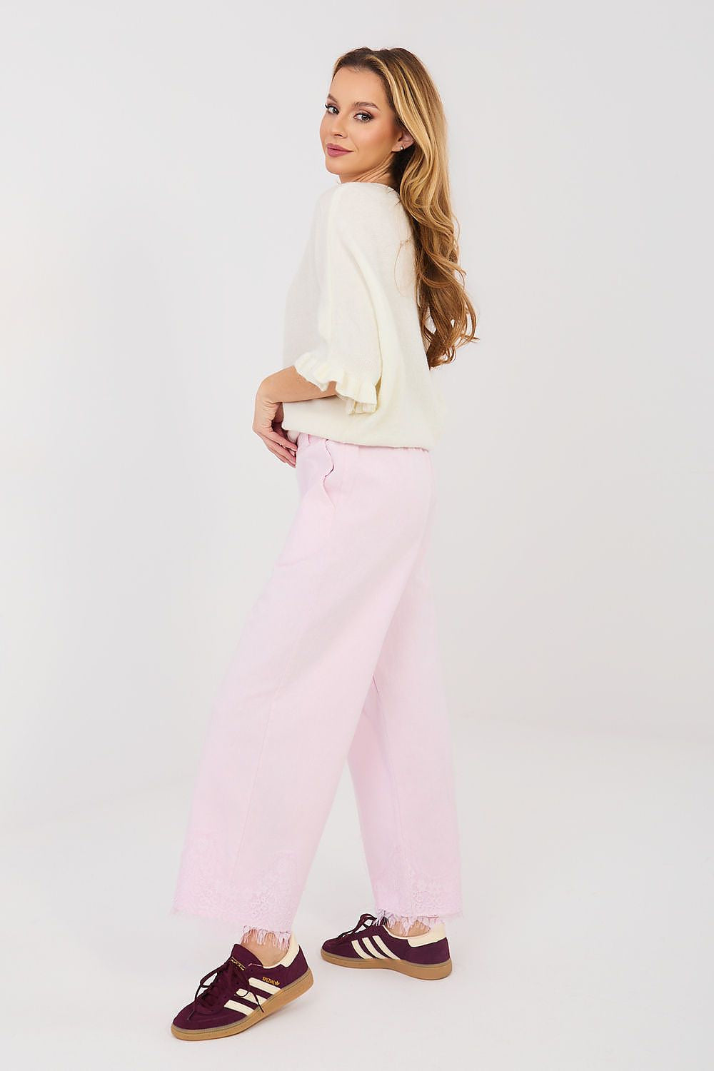 Jeans da donna a gamba larga in cotone - 223939