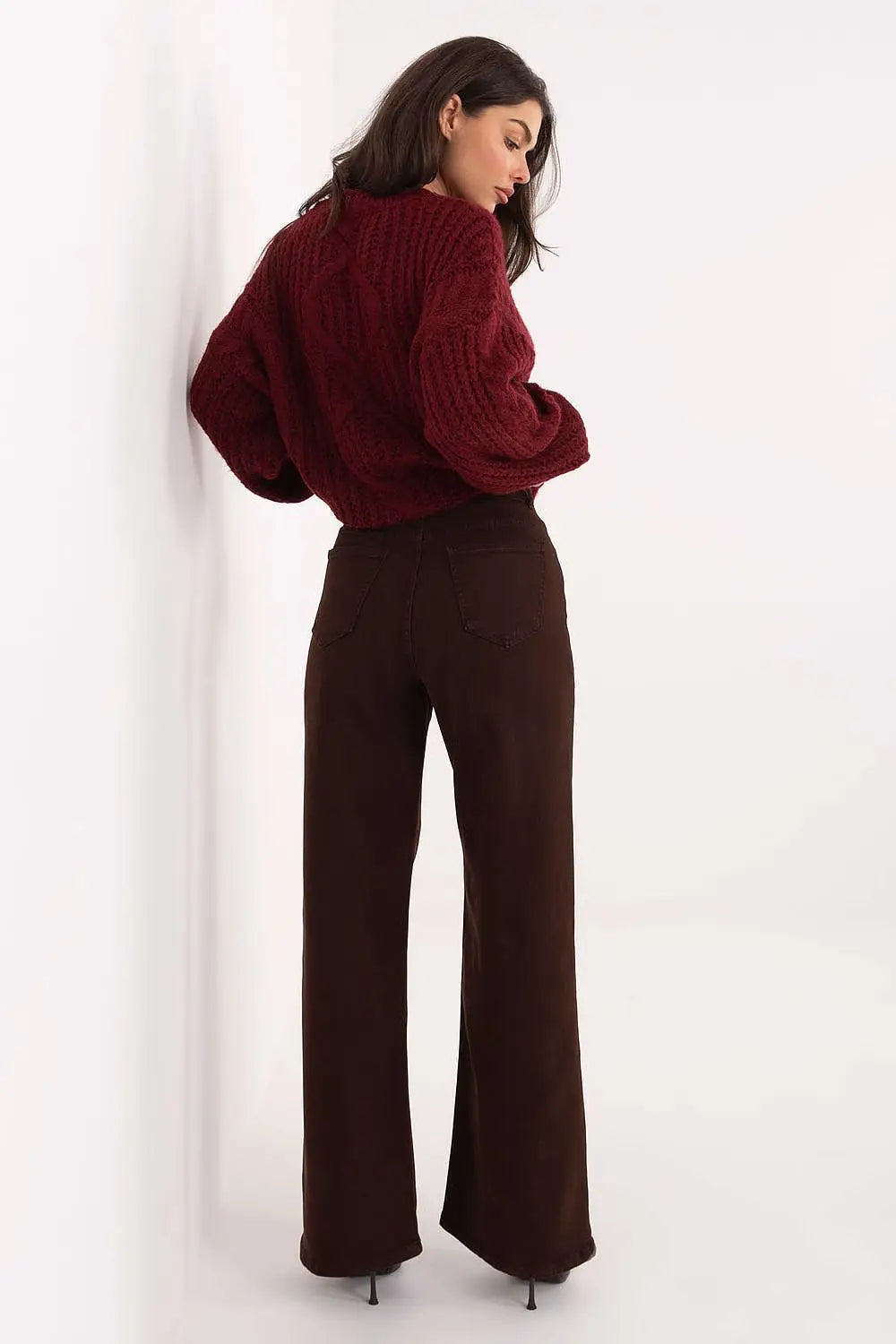 Jeans dritti da donna con vita - 221963