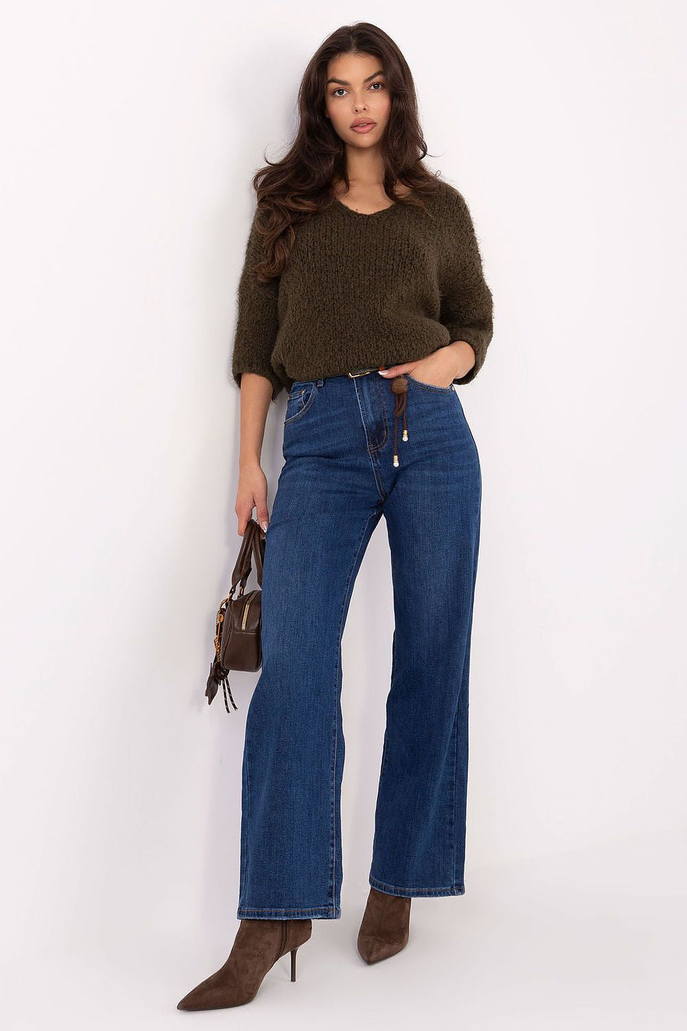 Azzurro / XS Jeans a gamba dritta con vita - ELI - 220624