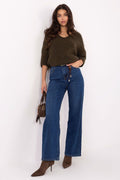 Azzurro / XS Jeans a gamba dritta con vita - ELI - 220624