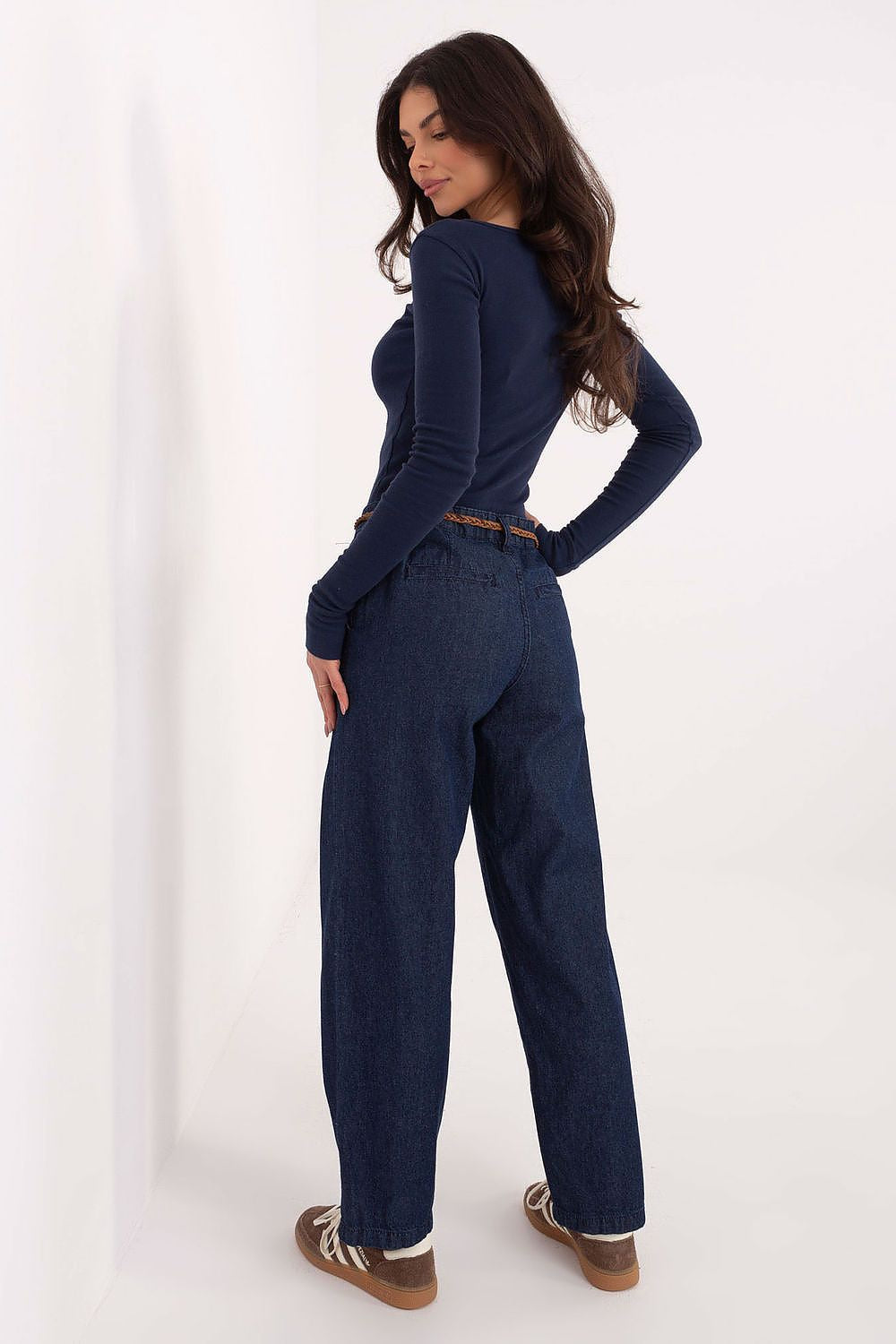 Jeans a gamba larga in cotone - SILVIA - 222927
