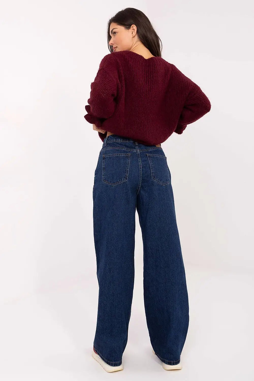 Jeans mom fit da donna in cotone di qualità - 218194