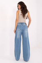 Jeans mom fit da donna in cotone di qualità - 218194
