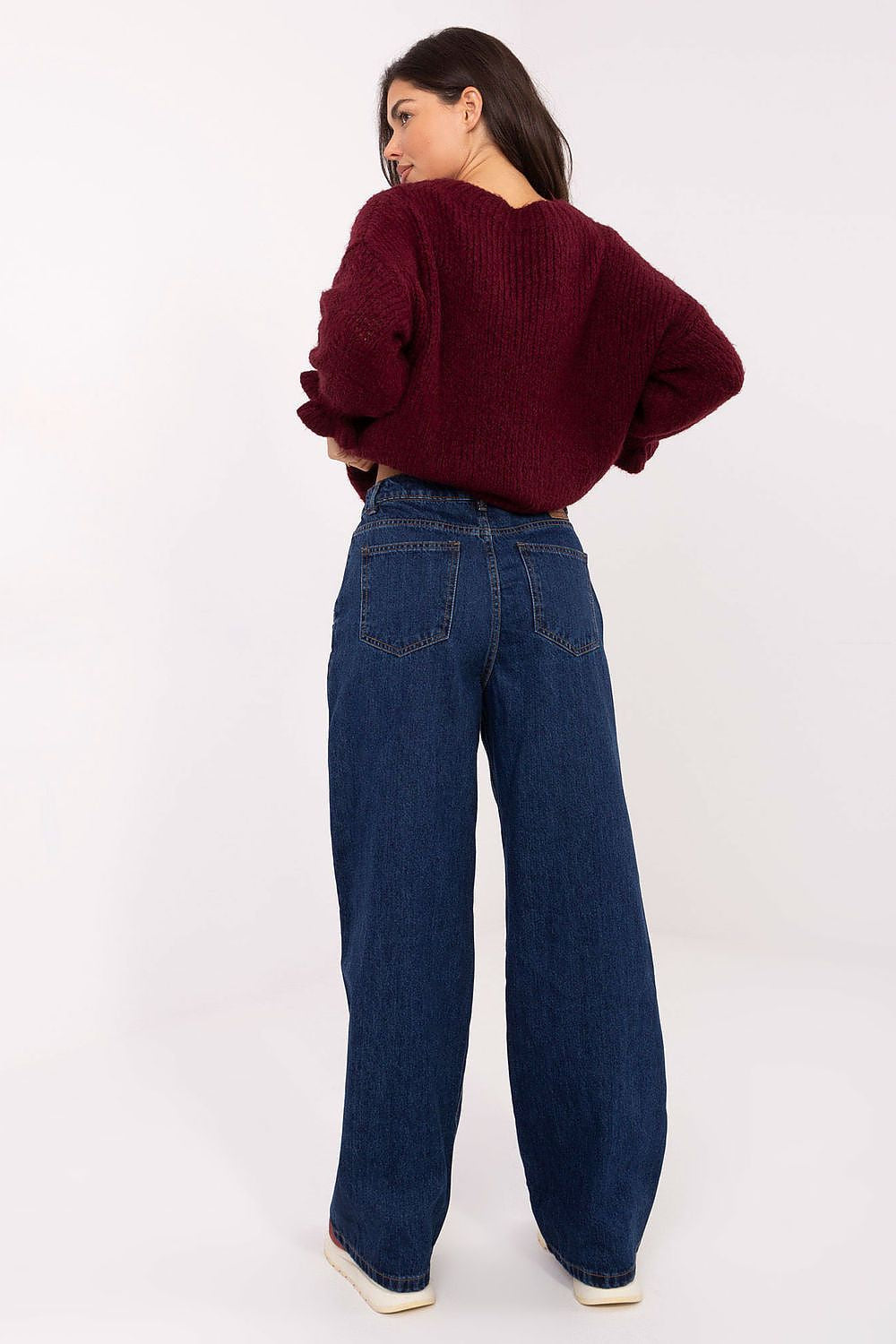Jeans mom fit da donna in cotone di qualità - 218194