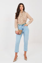 Azzurro / XS Jeans mom fit a vita alta - 224310