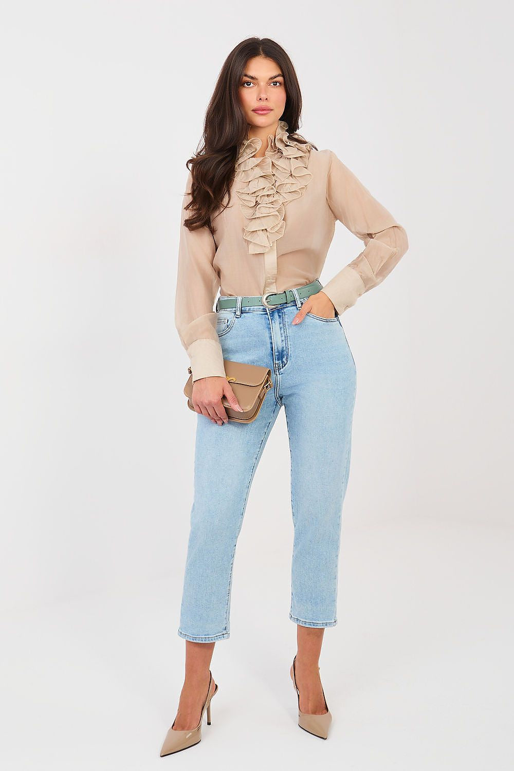 Azzurro / XS Jeans mom fit a vita alta - 224310