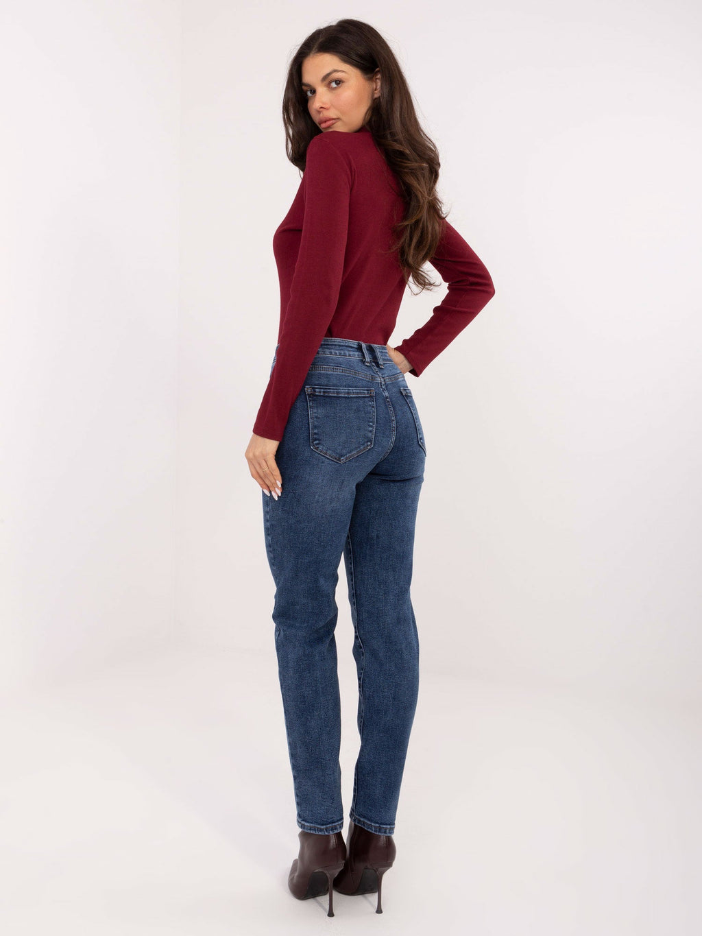 Jeans regular fit da donna in cotone elasticizzato - 221968