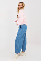 Jeans a vita alta in cotone con gamba ampia - ERIN - 223638