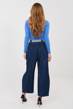 Jeans a vita alta in cotone con gamba ampia - ERIN - 223638