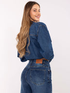 Jeans a Zampa Vita Alta in Denim Elasticizzato (Marta)