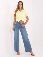 Jeans / XS a Zampa Vita Alta in Denim Elasticizzato (Marta)