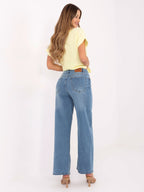 Jeans a Zampa Vita Alta in Denim Elasticizzato (Marta)