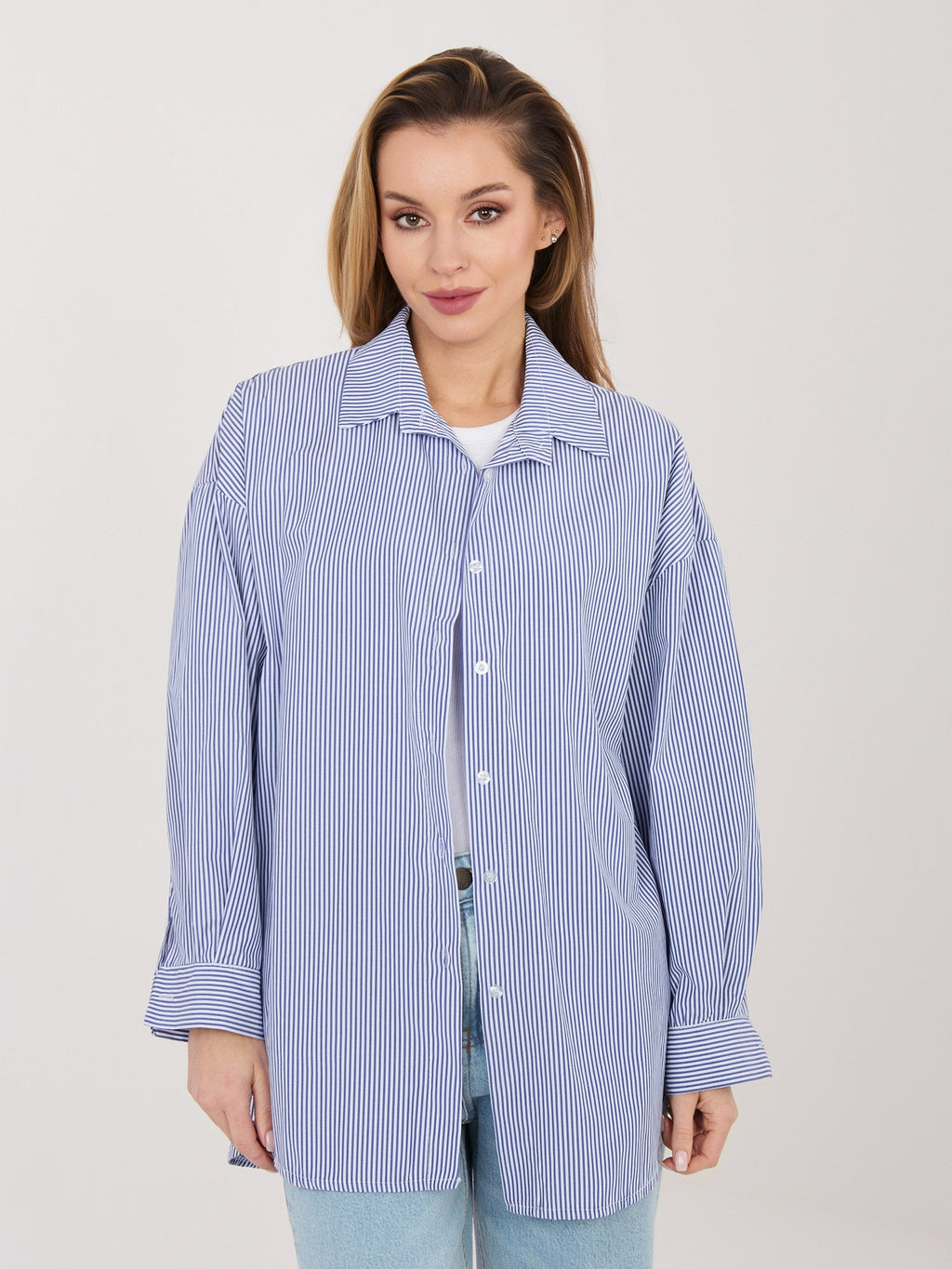 ONE SIZE / ciemny niebieski Koszula oversize