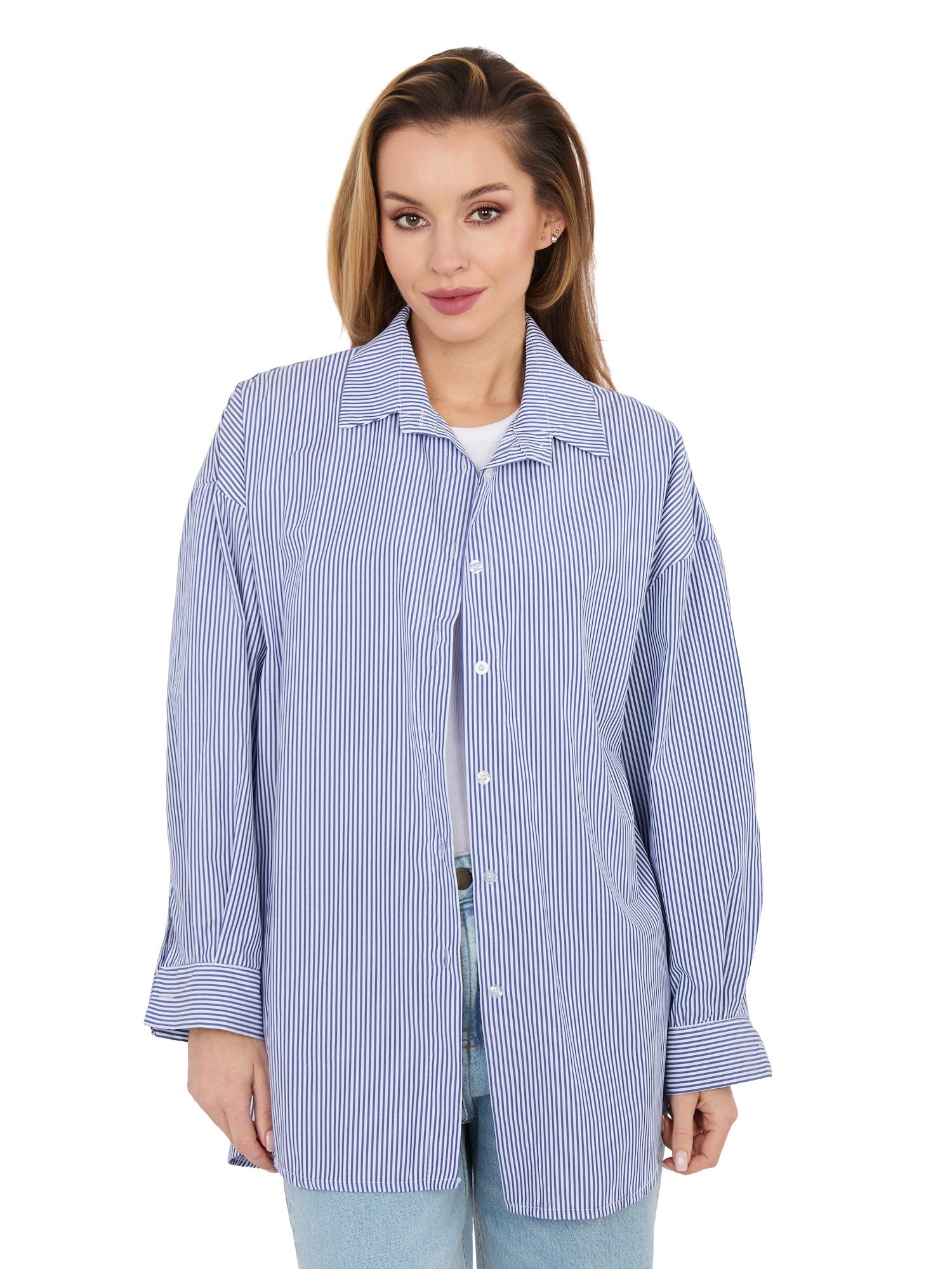 ONE SIZE / ciemny niebieski Koszula oversize